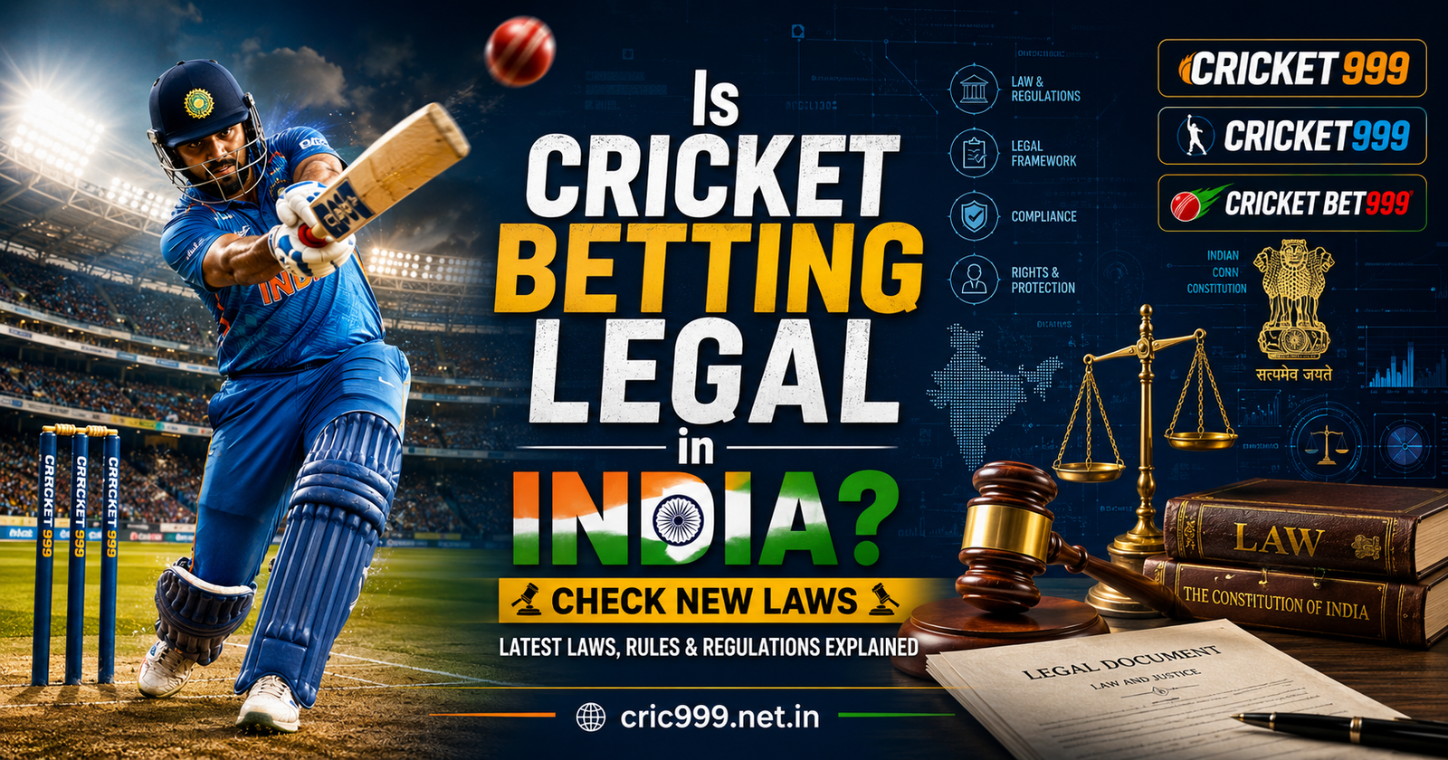 Understanding cricket betting laws in India: A complete guide to the latest regulations, legal framework, and important updates for cricket fans.