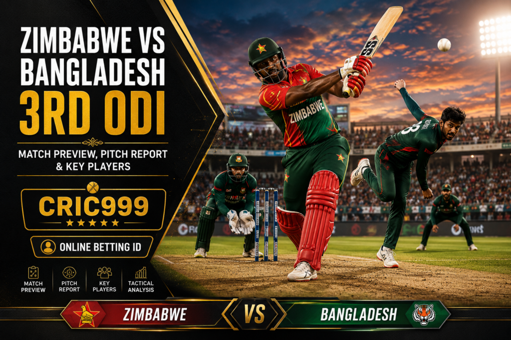 Zimbabwe vs Bangladesh 3rd ODI: Cric999 Match Preview, Pitch Report and Key Players