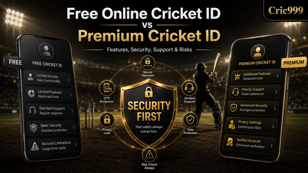 Free Online Cricket ID vs Premium Cricket ID