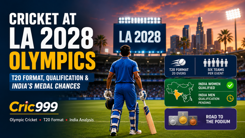 Cricket at LA 2028 Olympics: T20 Format, Qualification and India’s Medal Chances